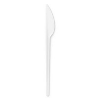 Cuchillo Plastico Grande Blanco 16,5 Cms. 20x100 U