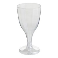 Copa vino plastico 170 cc. caja 12x8 Unds.