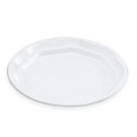 Plato llano 20,5 cms bolsas 100 uds, 10 paquetes c