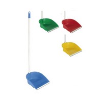 Recogedor Plastico Azul con Palo Alto Neo, con Goma y Palo con Rosca. | Limpieza | Escoba | Barrer |