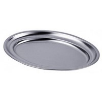 Bandeja Oval Borde Vuelto 30x19.5 Cms
