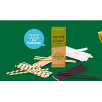 Cañita Papel Kraft Biodegradable 200x6 mm 50bx100u