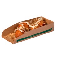 Bandeja Pala Kraft Hot Dog 150x60x30, 100 ud. 10 P