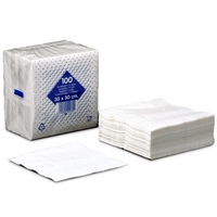 Servilleta 30x30 1 Capa Blanca Paquete Compacto 100 Uds | Servicio de Mesa | Celulosa | Papel |